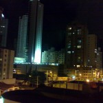 vista noturna da cidade